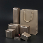 Hoogste Flip Luxury Leather Jewellery Box met Schuimtussenvoegsel Matte Lamination