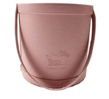 Gouden Folie Logo Pink Leather Gift Box om Giftdoos voor Bloemen