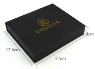Het uitstekende Kosmetische Zwarte Karton dat van de Giftdoos Gestempeld Logo Printing verpakt