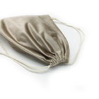 Gray Velour Hair Packaging Bag, 10x15cm Zachte de Reiszak van de Aanrakingspruik