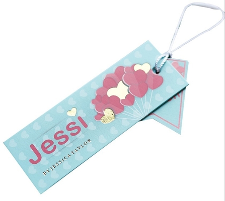 400gsm speciaal Art Paper Hang Tag With-Koord